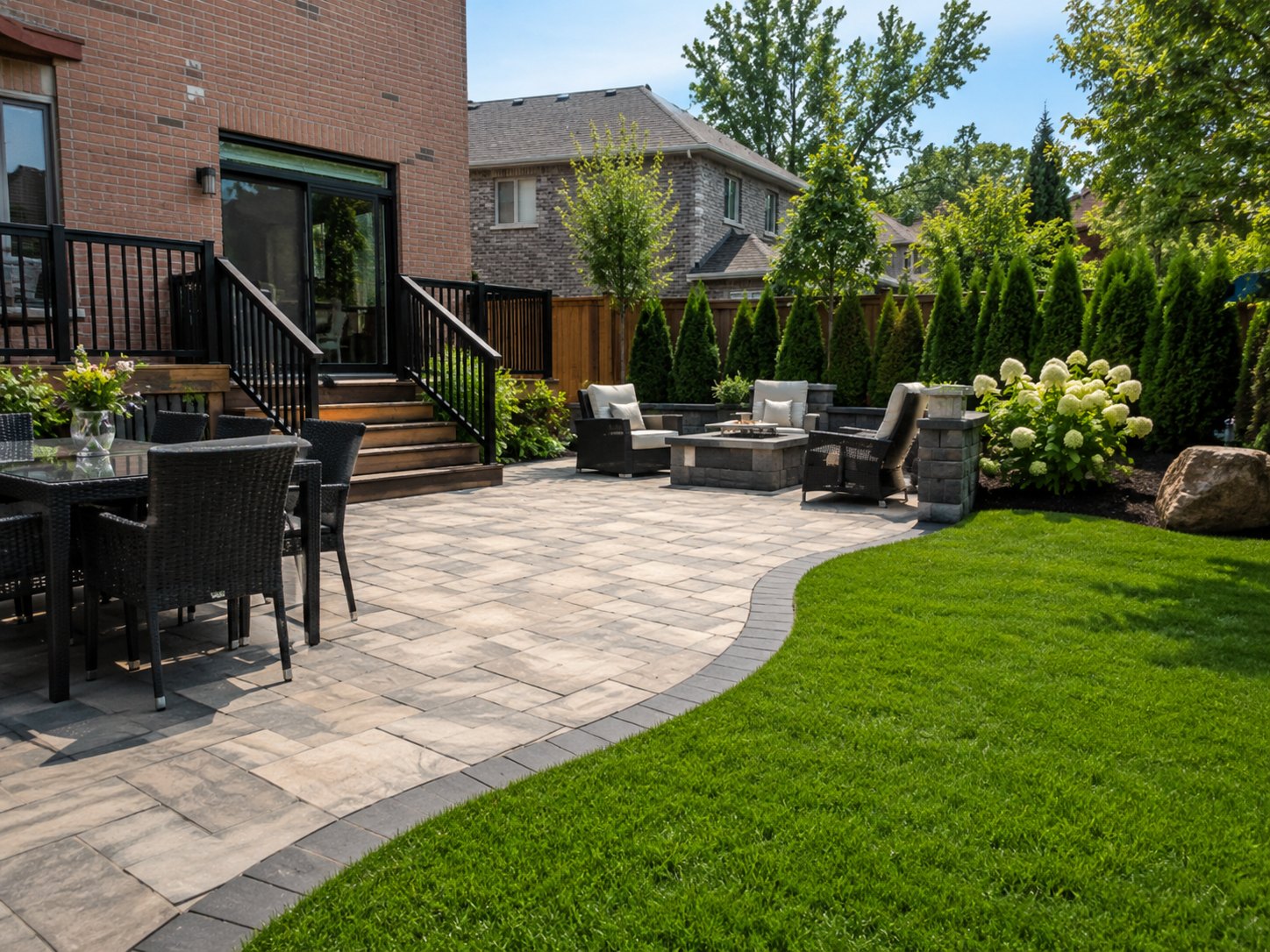 Backyard Patio landscaping project
