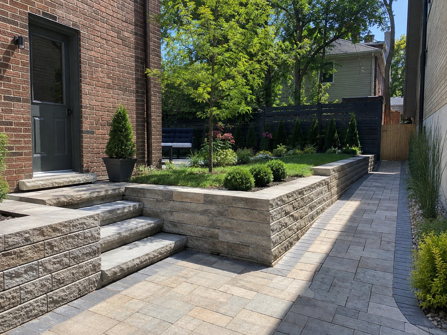 Grade & Wall Project landscaping project
